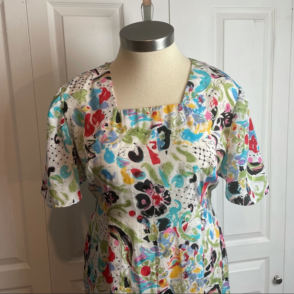 Retro Abstract Dress - Picture 4 of 10